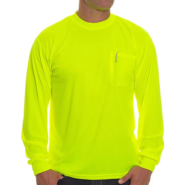 Hi-Viz Brand® Long Sleeve Dri-Fit T-Shirts with Pocket