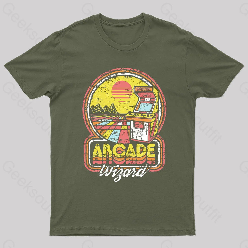 Arcade Wizard Geek T-Shirt