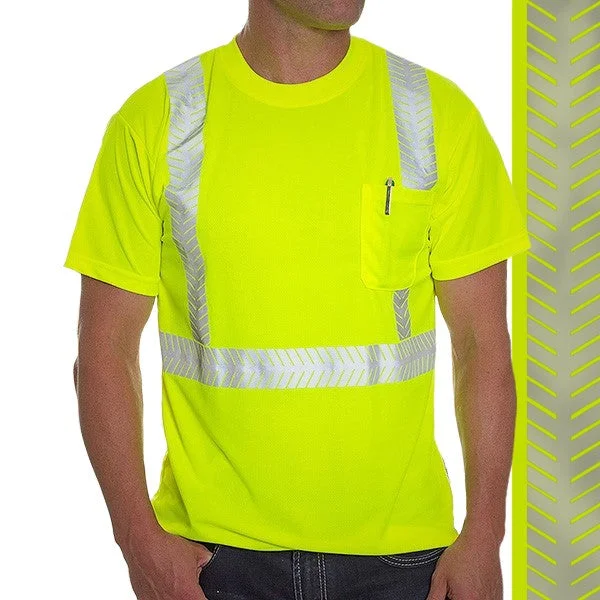 Hi-Viz Brand® Premium Class 2 Dri-Fit T-Shirts (with Segmented Tape)