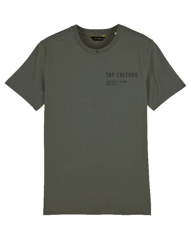 'Teddy Tut' army green t-shirt