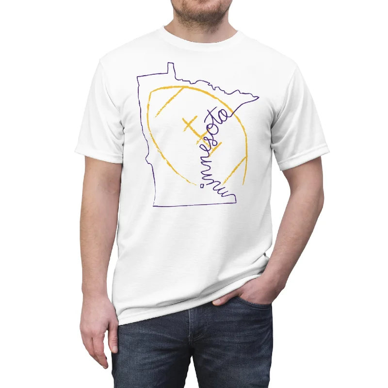 Unisex Cut & Sew Tee - White - MN State Football