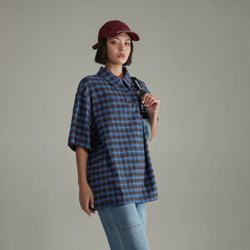 Retro Checked Loose Fit Shirt